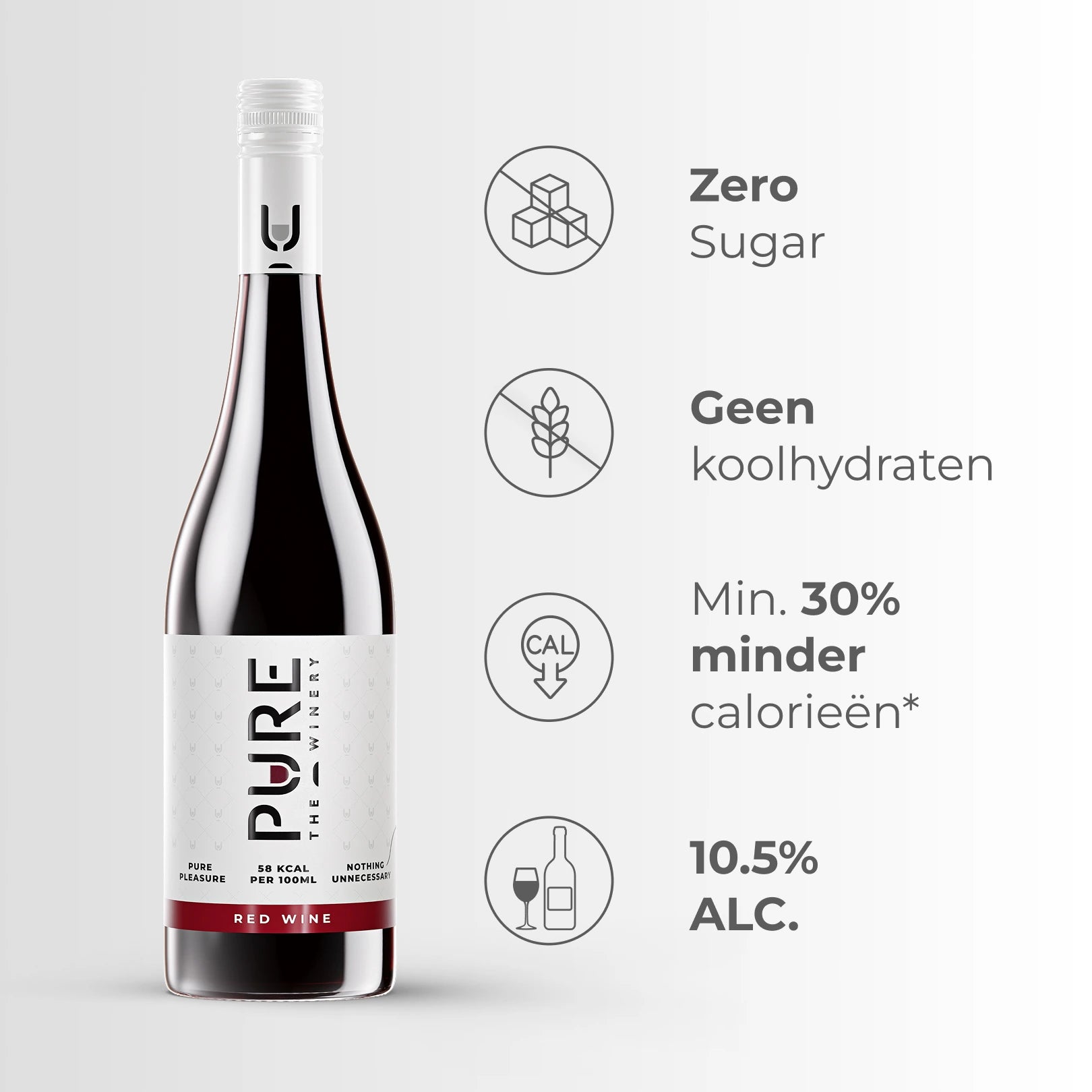 Zuckerfreier Rotwein